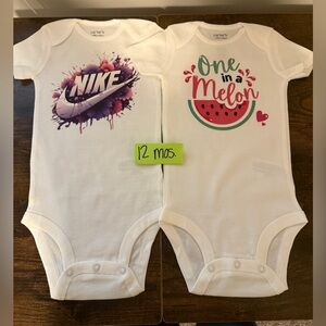 Nike & One in a melon onesies